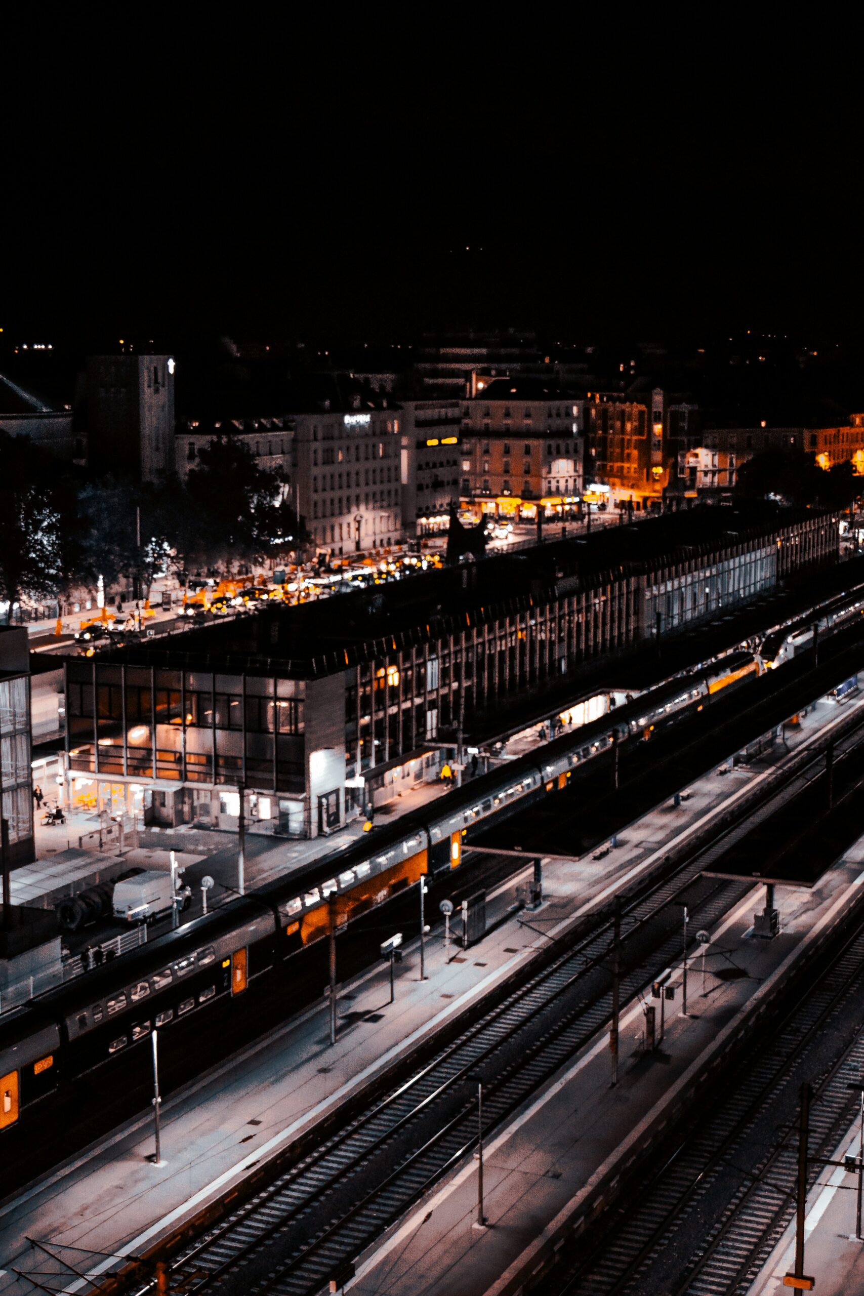 French city center with practical transportation and daily services