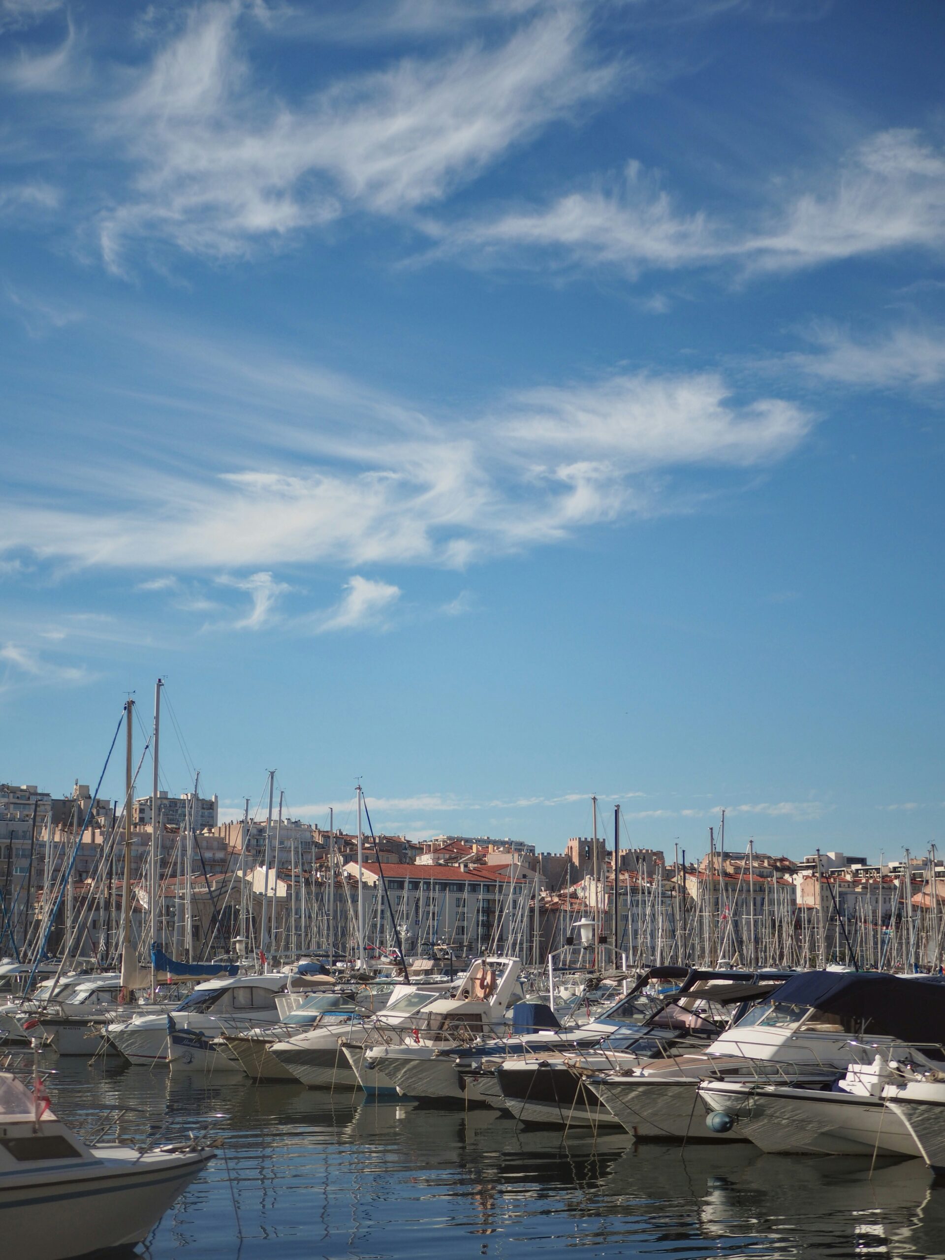 French town with cafés markets and practical retirement lifestyle
