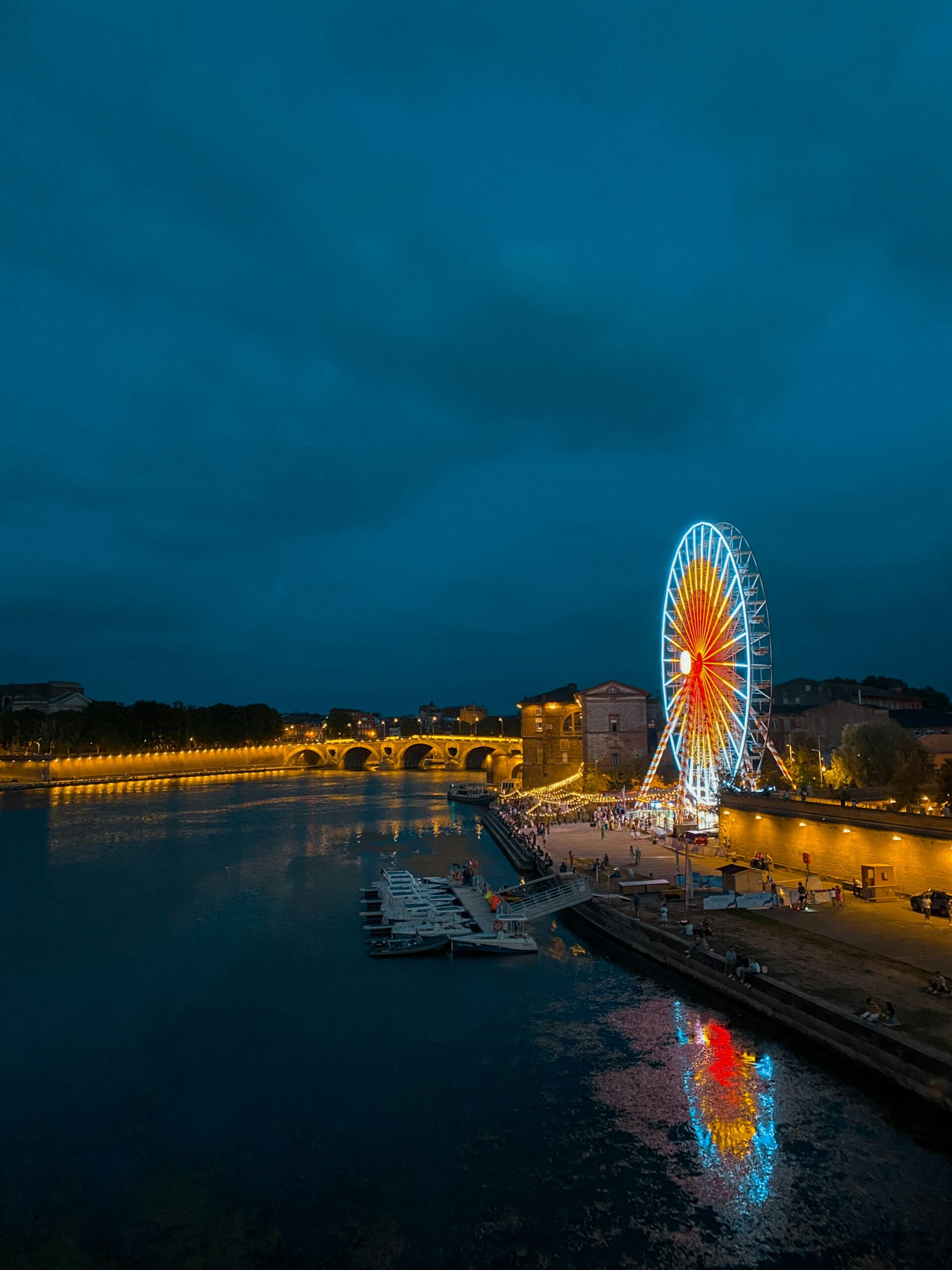 French retirement city with cafés transportation and walkable streets