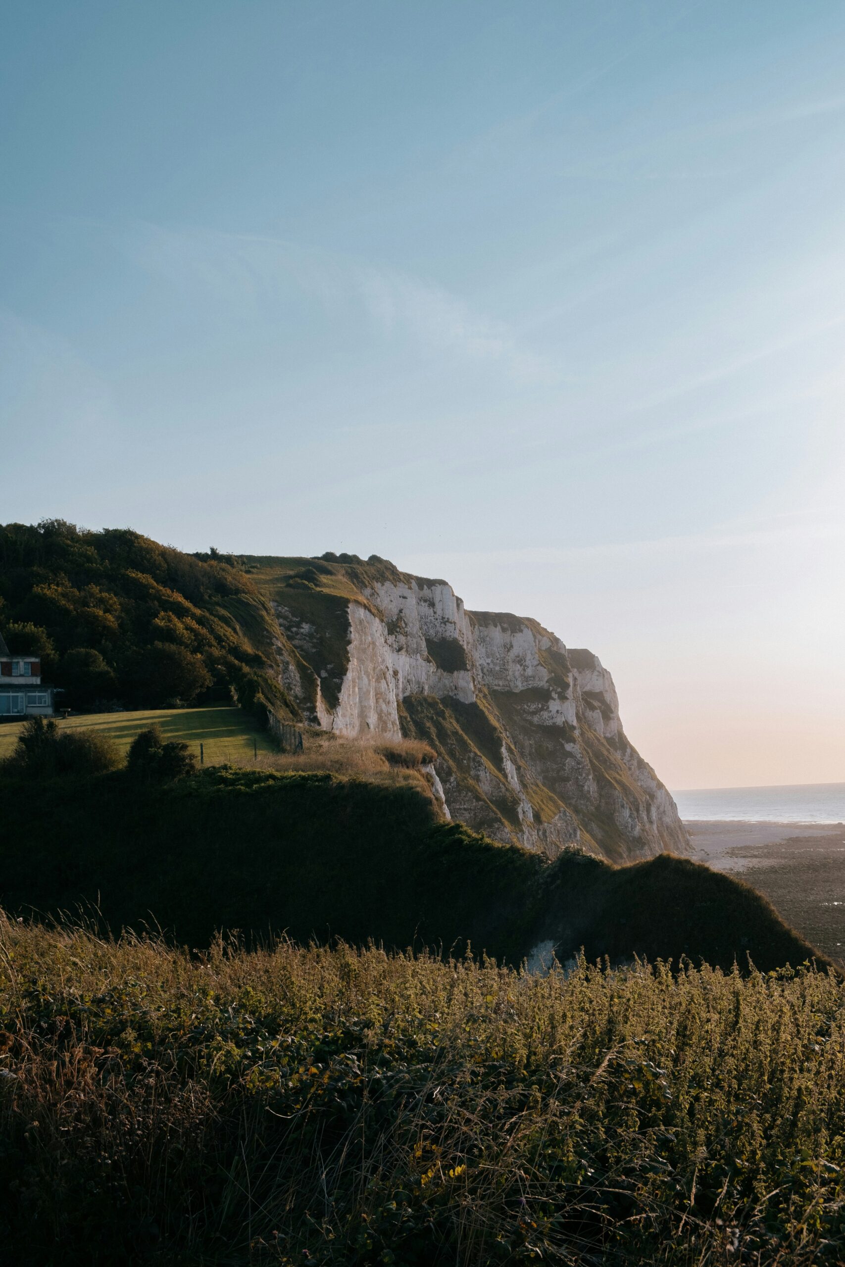 Small French town near the coast for retirees