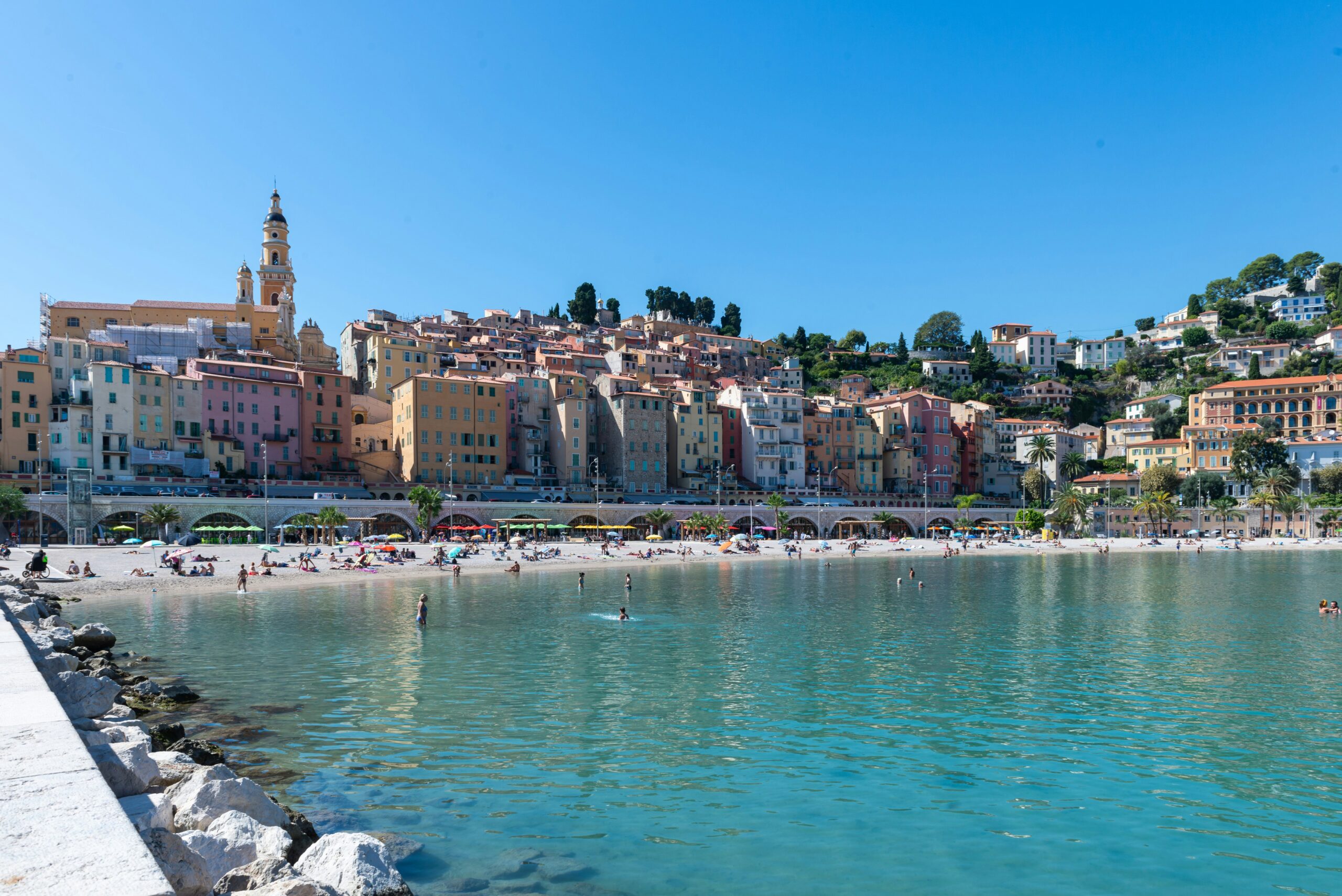 Small coastal town in France
