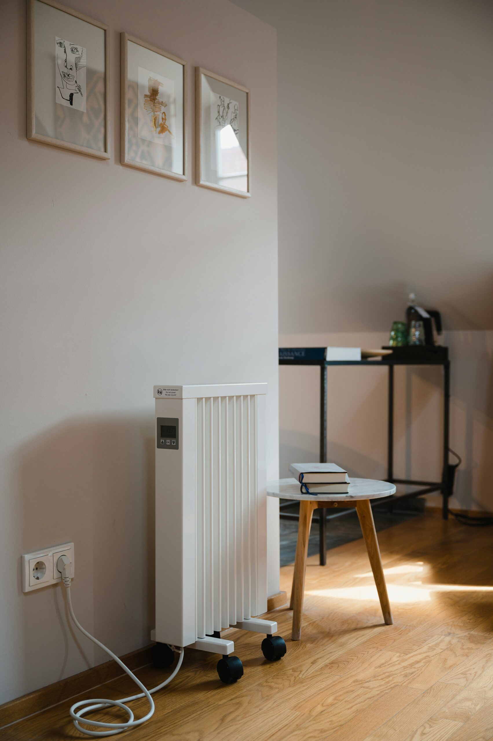 Radiator and heating setup in a French home