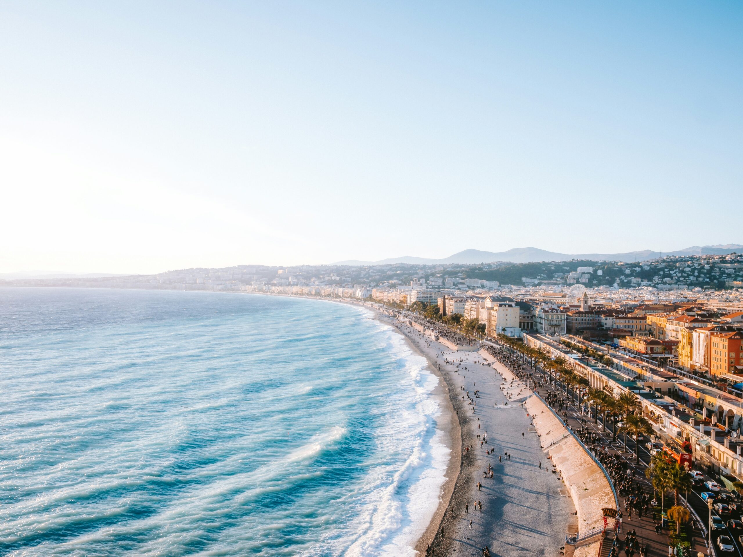 Moving to France guide with French Riviera coastline and city view